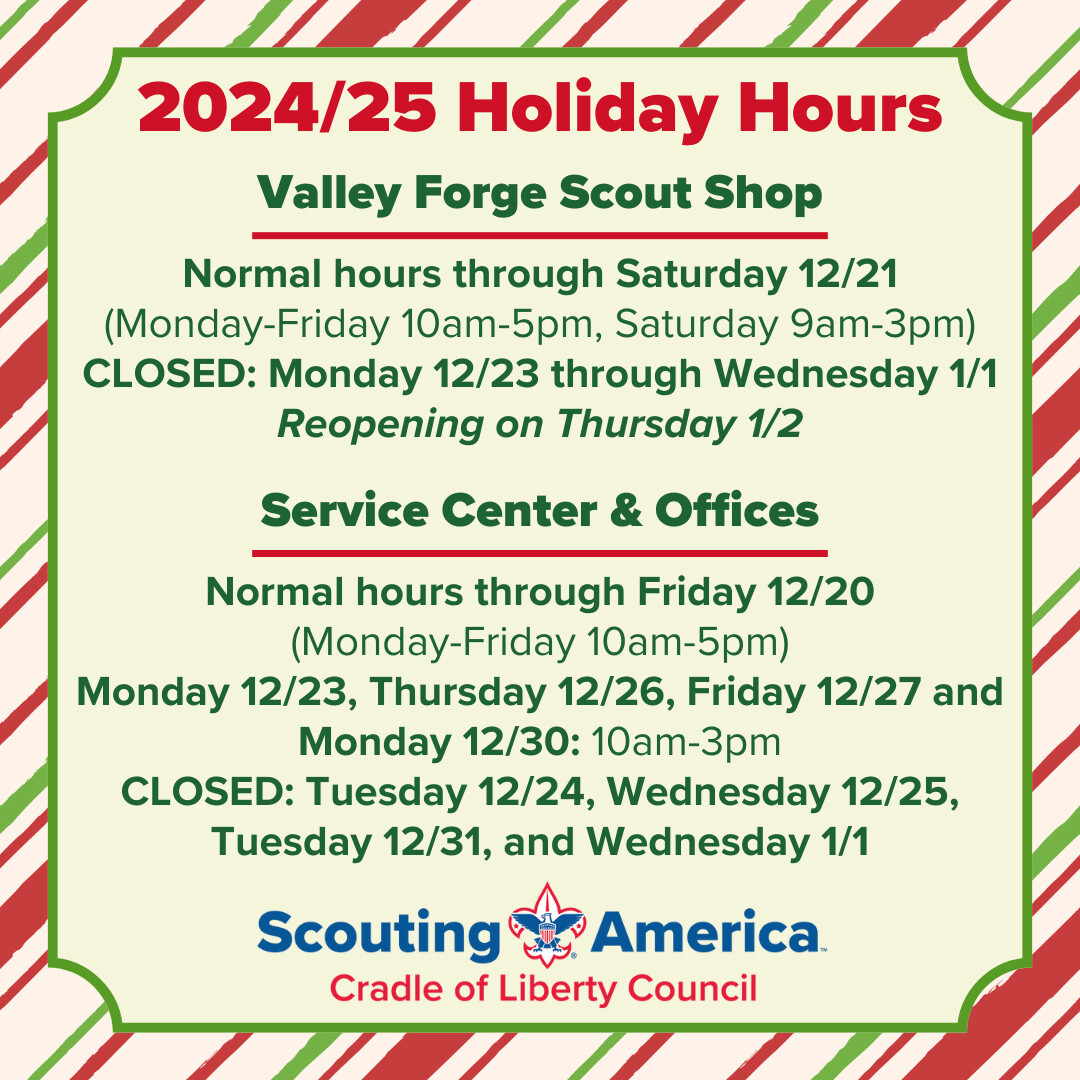 2024 Holiday Hours